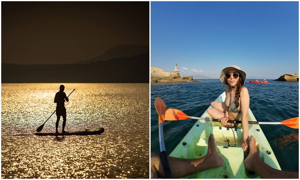 Differences between Stand Up Paddle SUP and kayaking in Posillipo